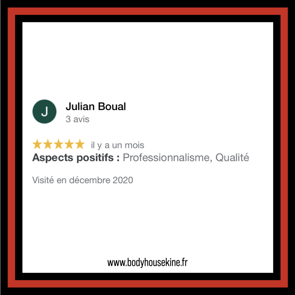 Avis clinique de kinésithérapie manuelle de Montreuil