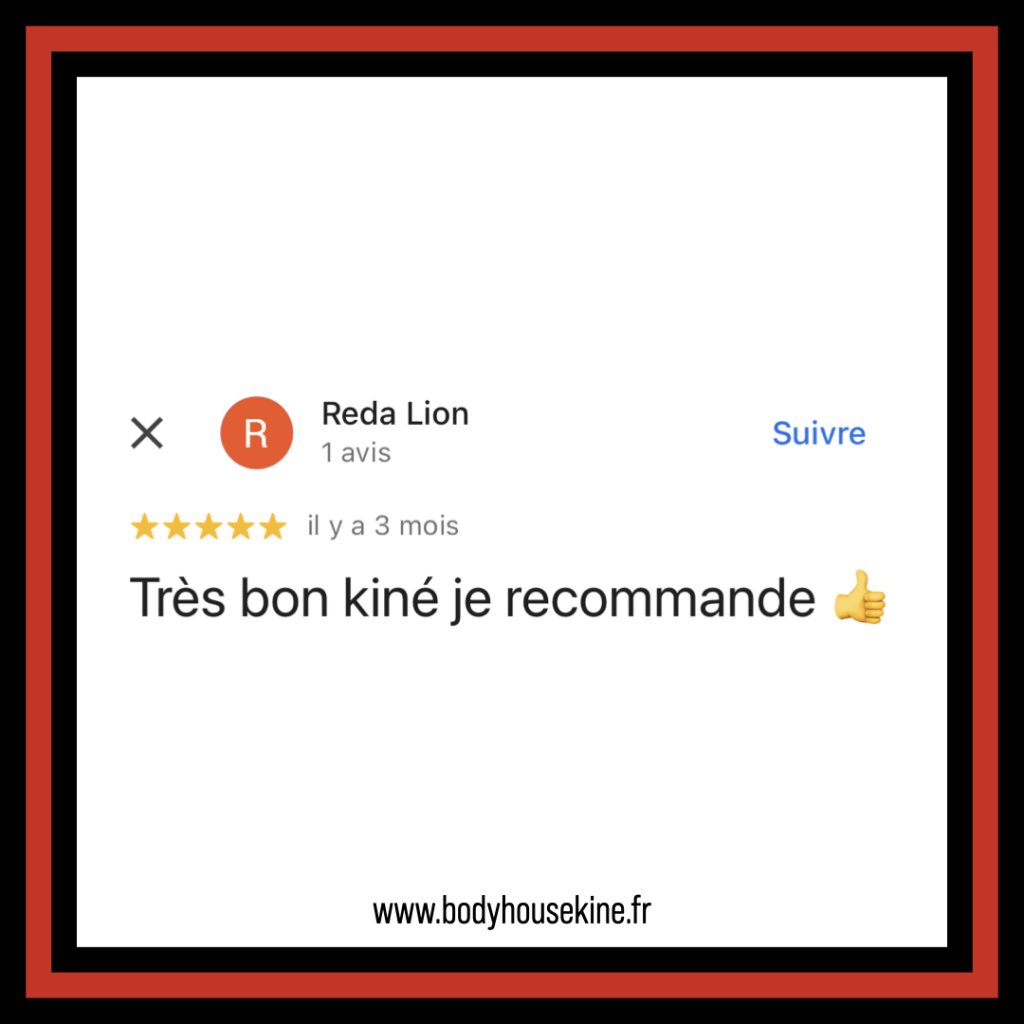 Avis clinique de kinésithérapie manuelle de Montreuil