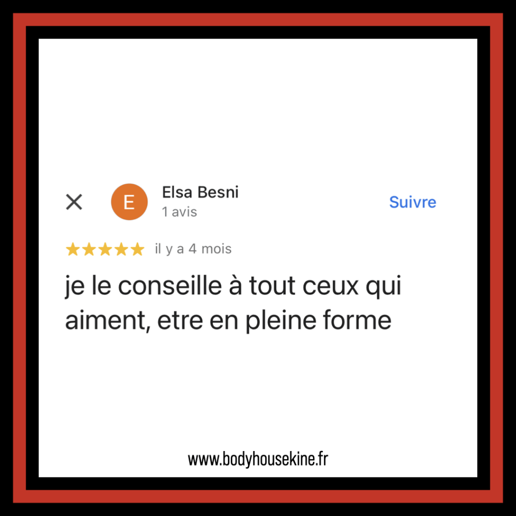 Avis clinique de kinésithérapie manuelle de Montreuil