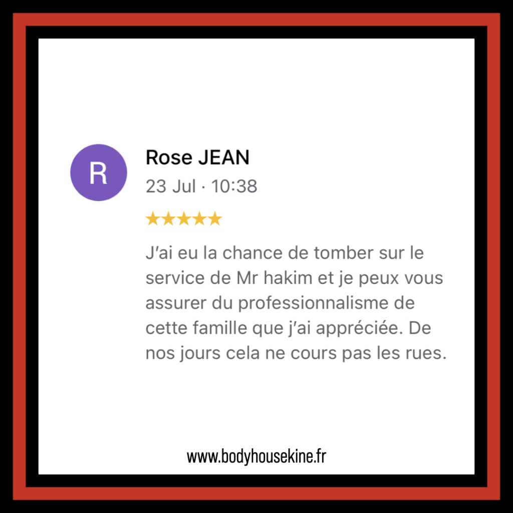 Avis clinique de kinésithérapie manuelle de Montreuil