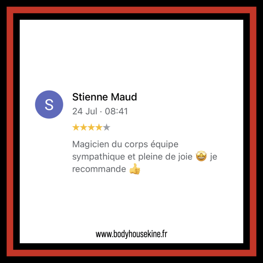 Avis clinique de kinésithérapie manuelle de Montreuil