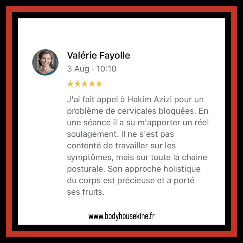 Avis clinique de kinésithérapie manuelle de Montreuil