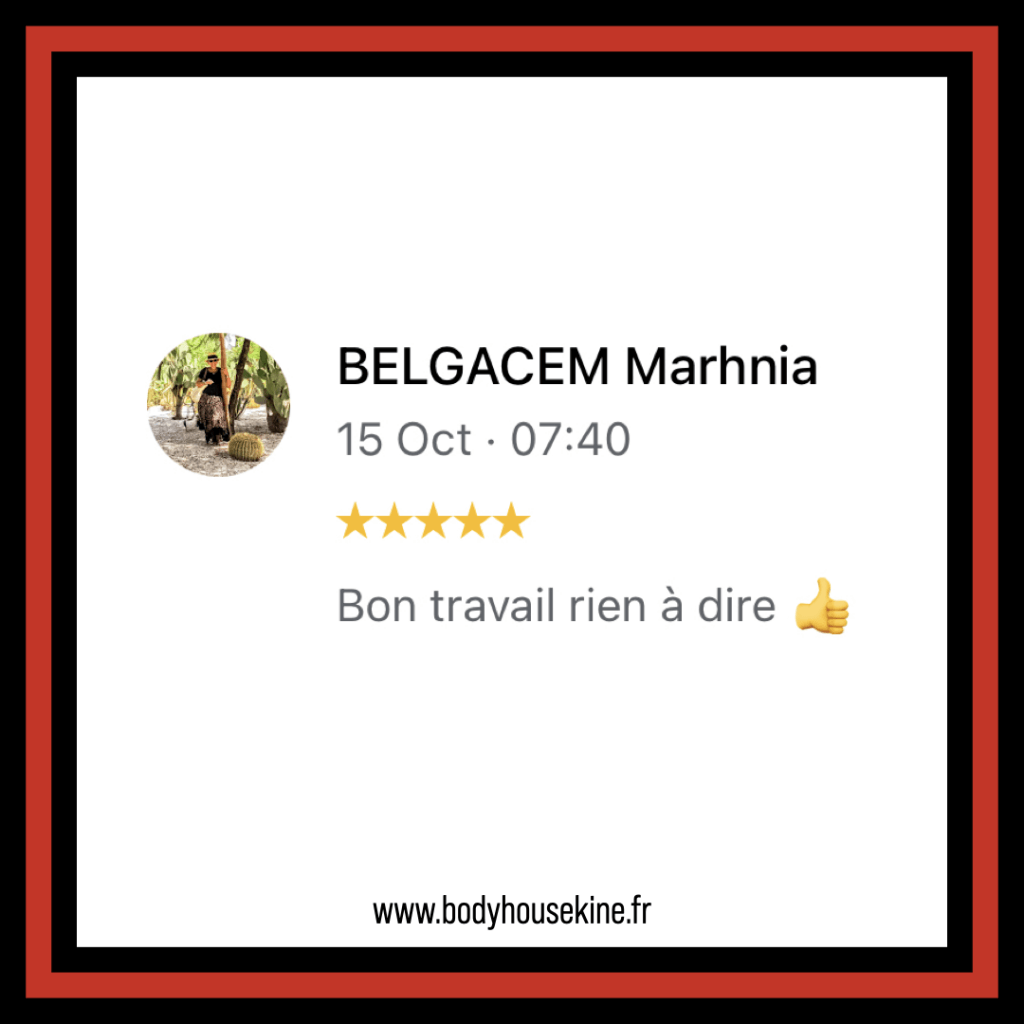 Avis clinique de kinésithérapie manuelle de Montreuil