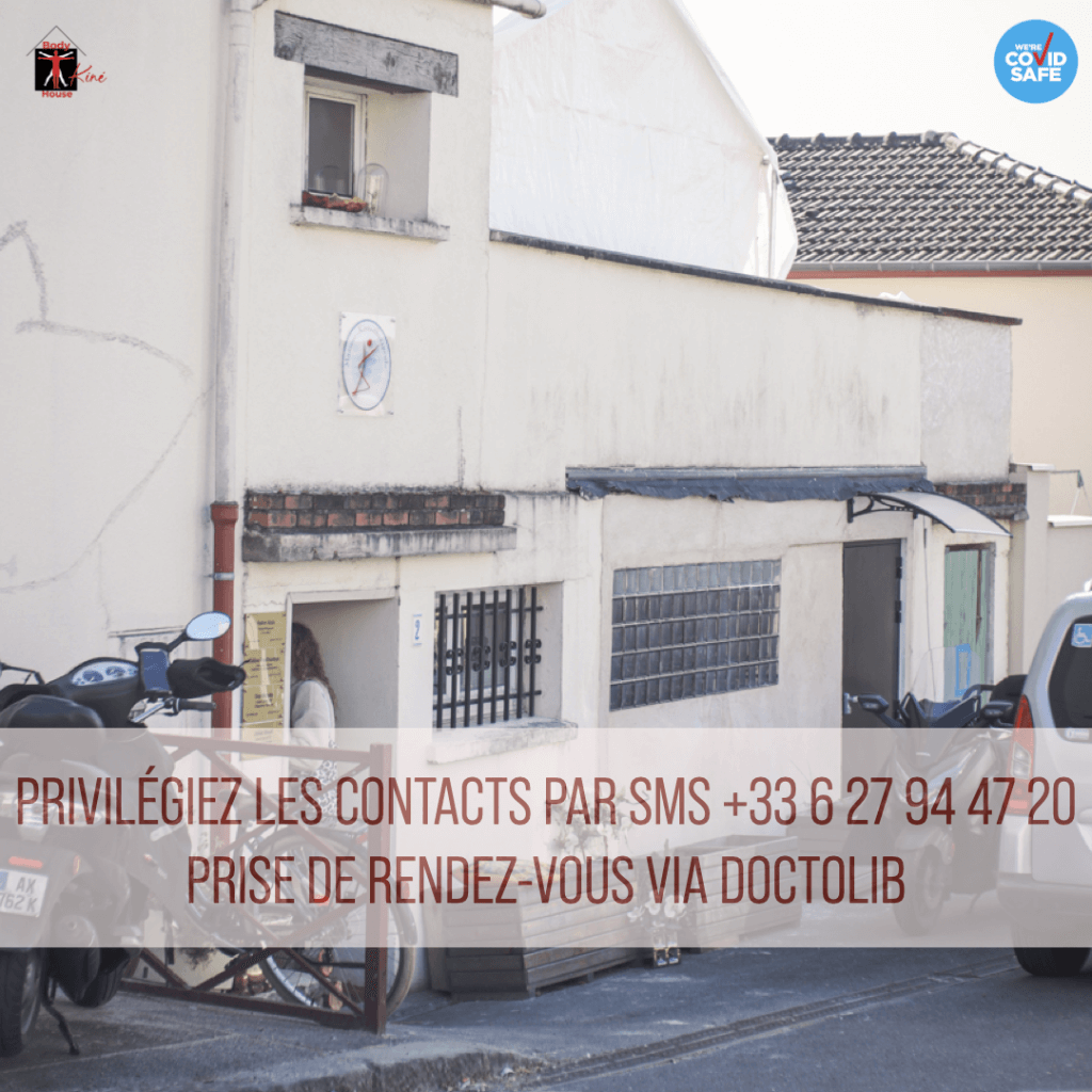 Façade de la clinique de kinésithérapie manuelle de Montreuil